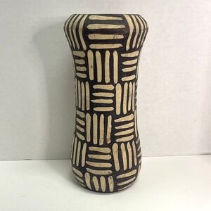 Vintage 2007 Target Carved Wooden Vase Made in Kenya (11.25")